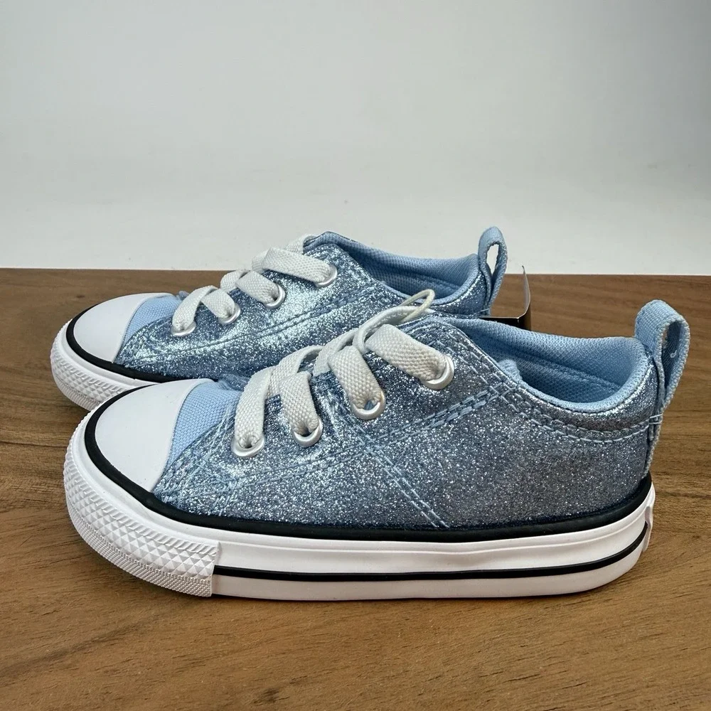 New NIB Little Kids Converse Chuck Taylor All Star Madison OX Sparkle Sneaker 6C